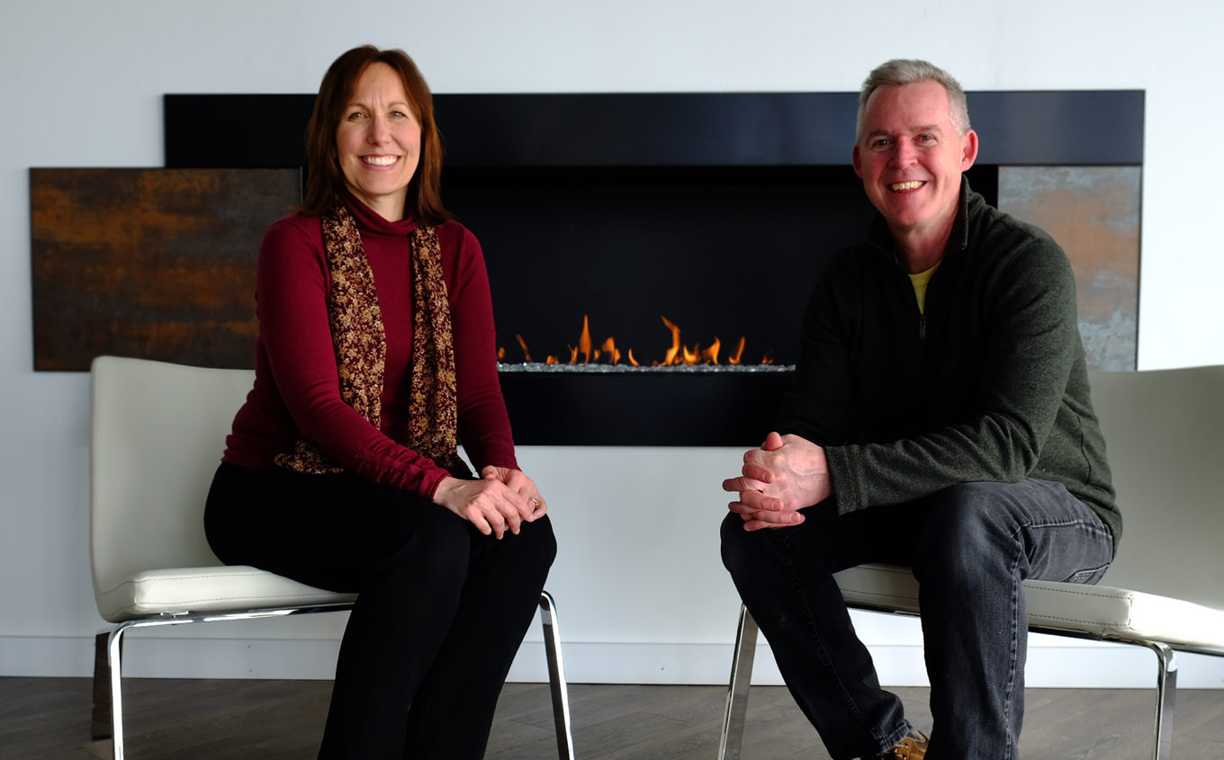 Holly and John Markham, owners of Sustainable Hearth