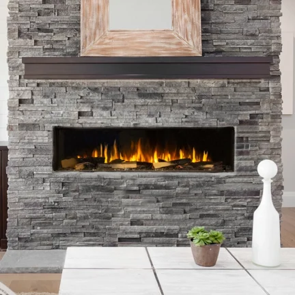 The affordable modern design of the Signal 60 electric fireplace.